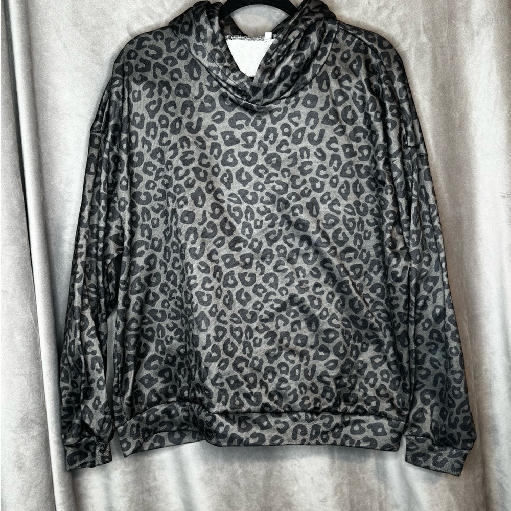 Leopard Print Hoodie